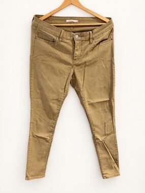 Levi’s 711 Skinny Jeans Tan Khaki Size 31 x 30
